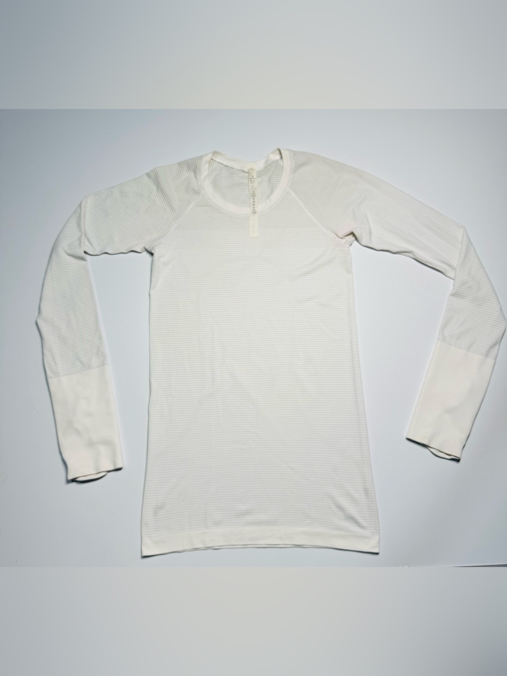 Lululemon swiftly tech The Sweat Life Crush the Distance Long Sleeve Striped Top